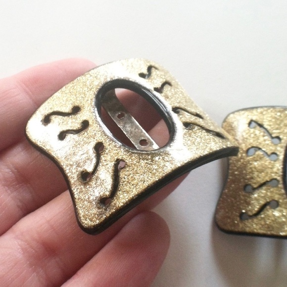 Jewelry - Antique/Vintage 1940s Gold Colored Light Sash Piece​​​​​​​​​